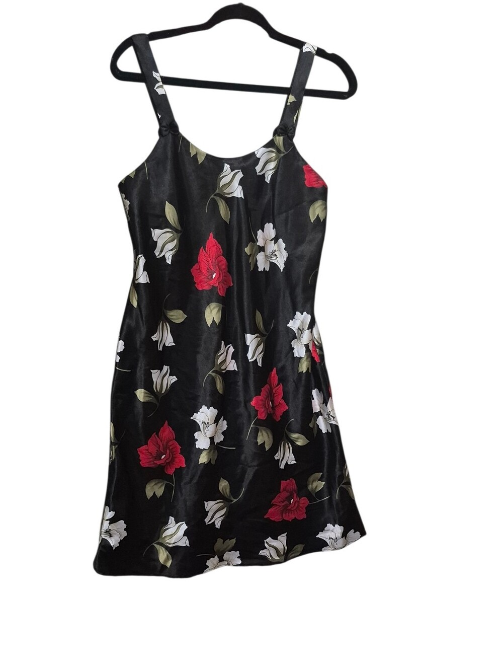 Y2K Black Floral Slip Dress Brand: Precious